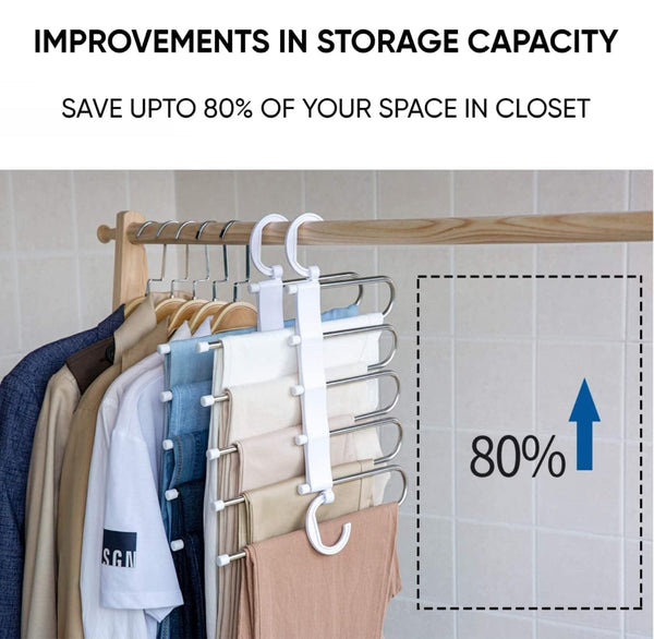 Five layer Pant Hanger 5 in 1 Hanger